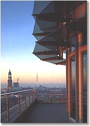 A view of Hamburg from Am Sandtorkai 74-77